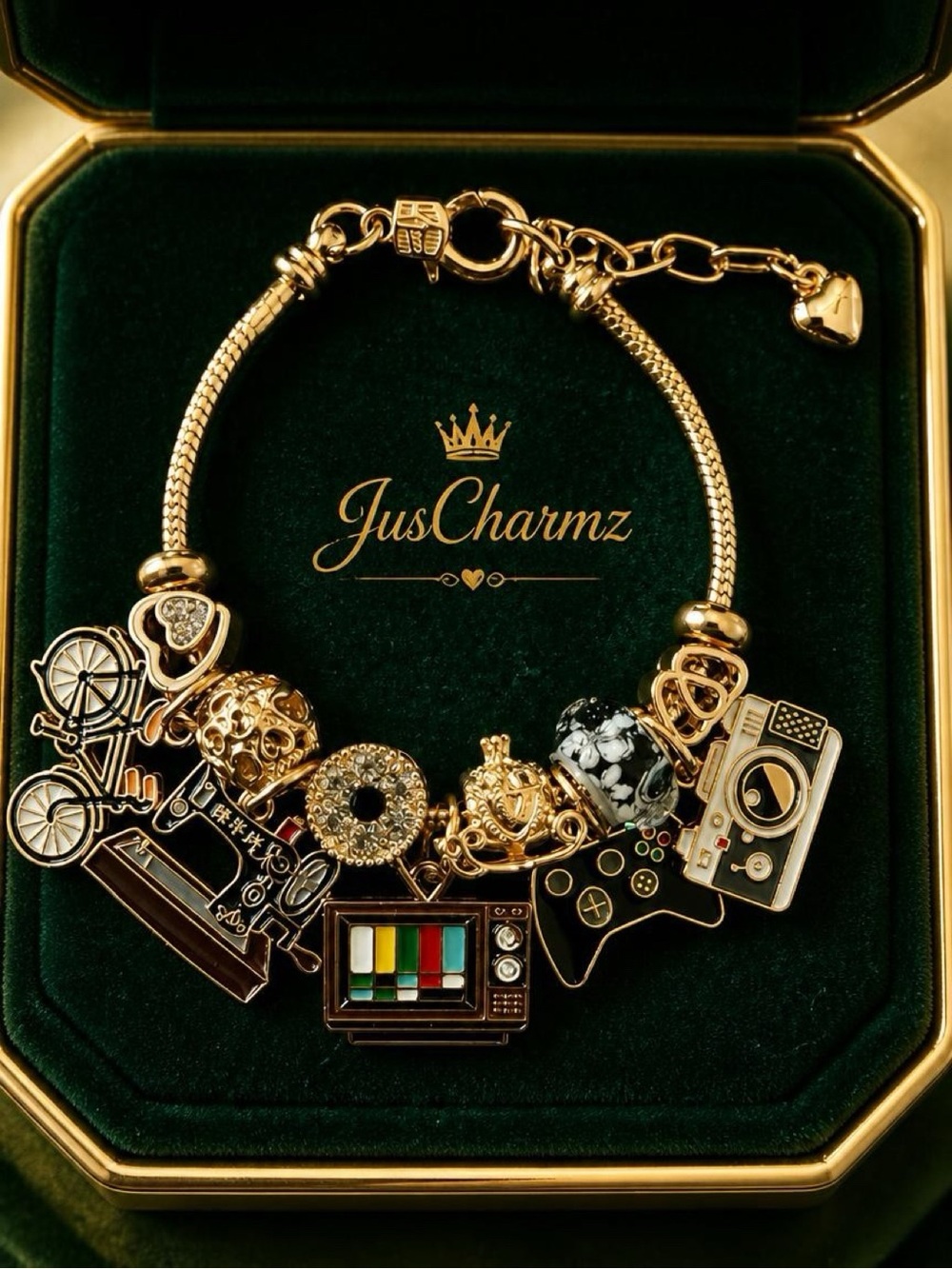 Gold Multi-Charm Bracelet